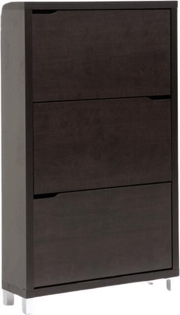 Wholesale Interiors Shoe Storage - Simms Modern Shoe Cabinet Dark Brown