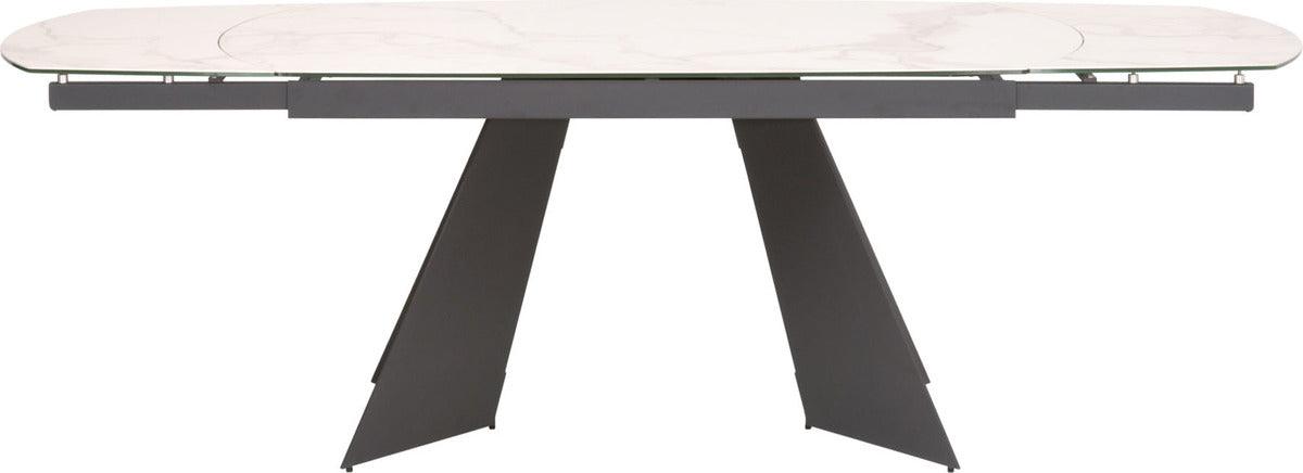 Essentials For Living Dining Tables - Torque Extension Dining Table Matte Dark Gray