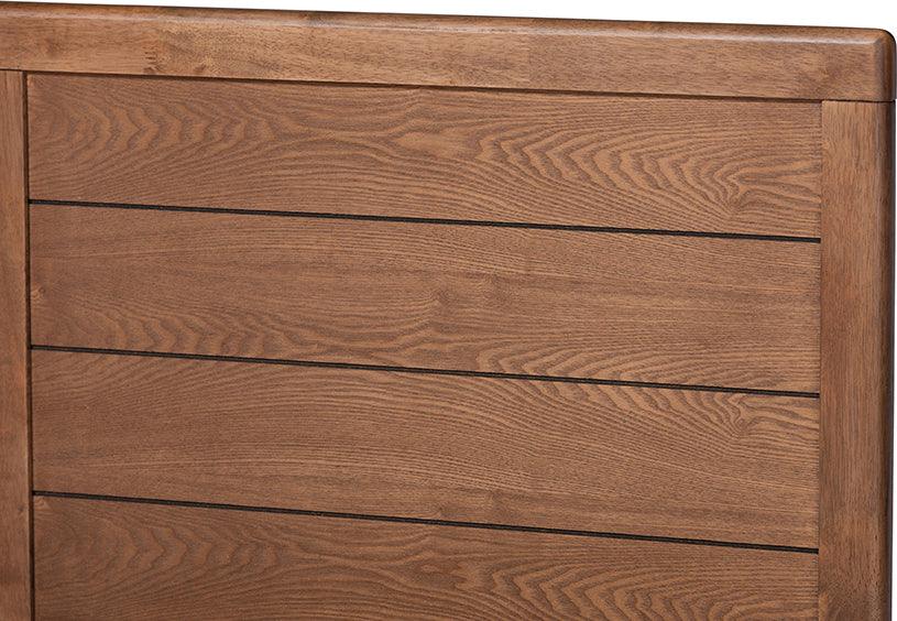 Wholesale Interiors Beds - Claudia Full Bed Light Gray & Ash walnut