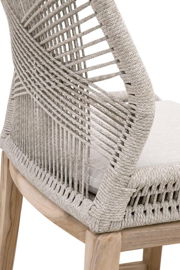 Essentials For Living Outdoor Barstools - Loom Outdoor Barstool Taupe White Gray Teak