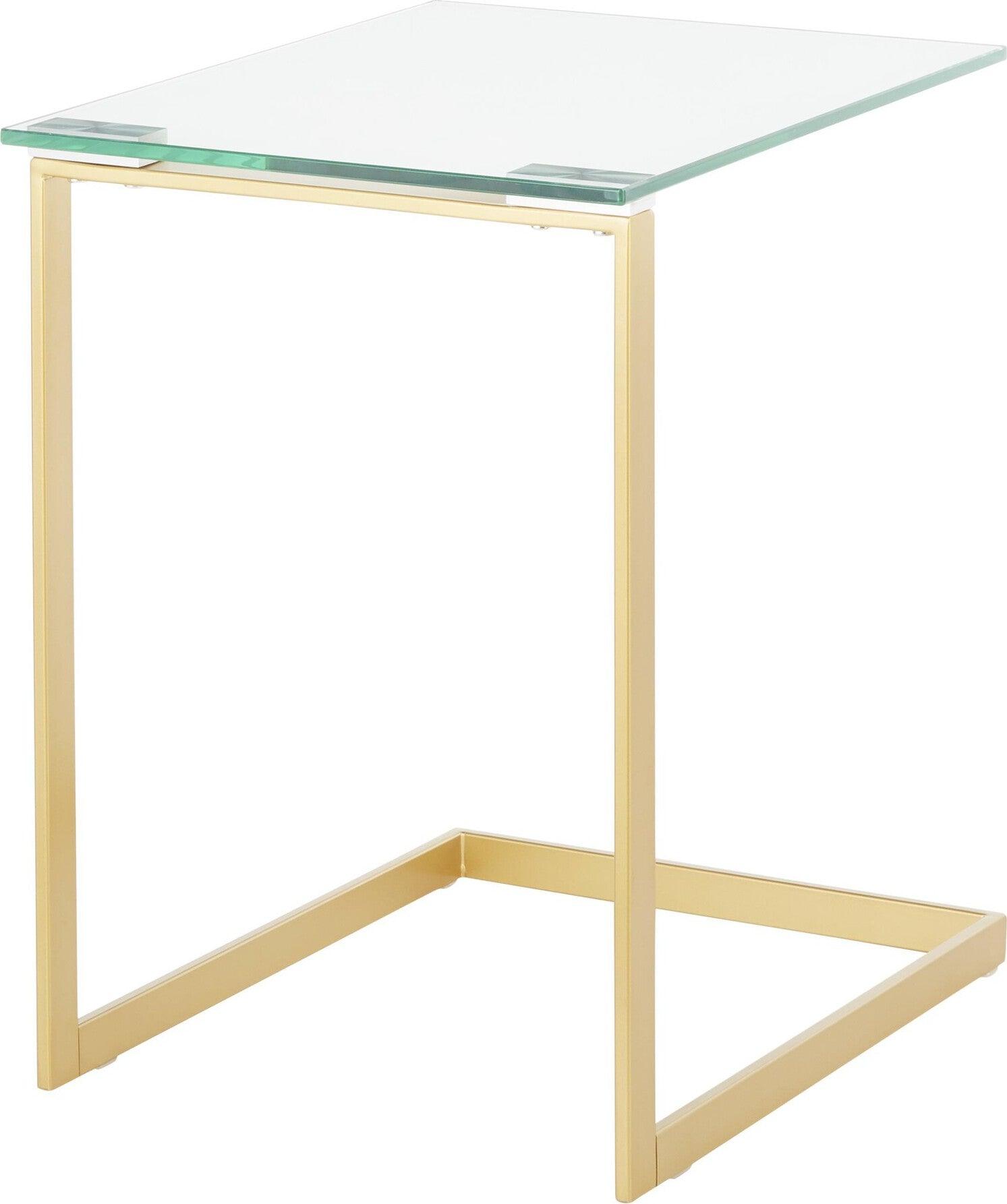 Lumisource Side & End Tables - Zenn End Table Gold