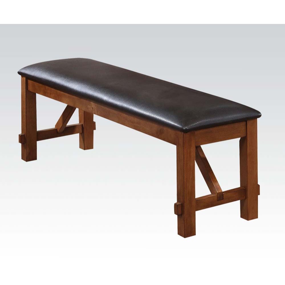 ACME Benches - ACME ApoLo Bench, Espresso PU & walnut