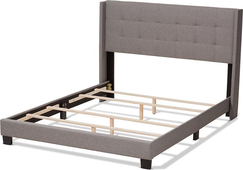 Wholesale Interiors Beds - Lisette Queen Bed Gray