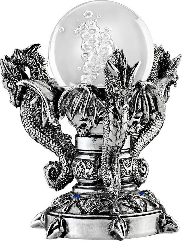 Design Toscano Trendy Gifts - Dragons Of Corfu Castle Glass Globe