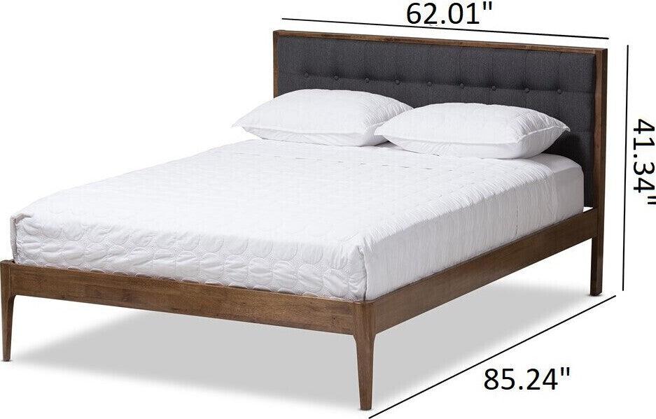 Wholesale Interiors Beds - Jupiter Queen Bed Gray