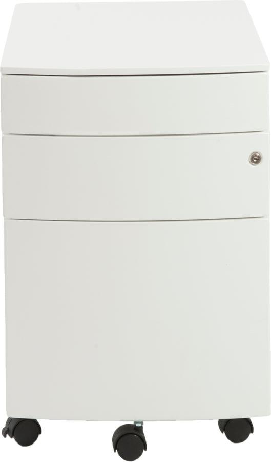 Euro Style File Cabinets - Floyd 3 Drawer File Cabinet in White