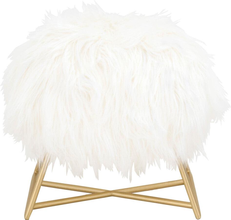 Essentials For Living Ottomans & Stools - Margo Ottoman Brushed Gold