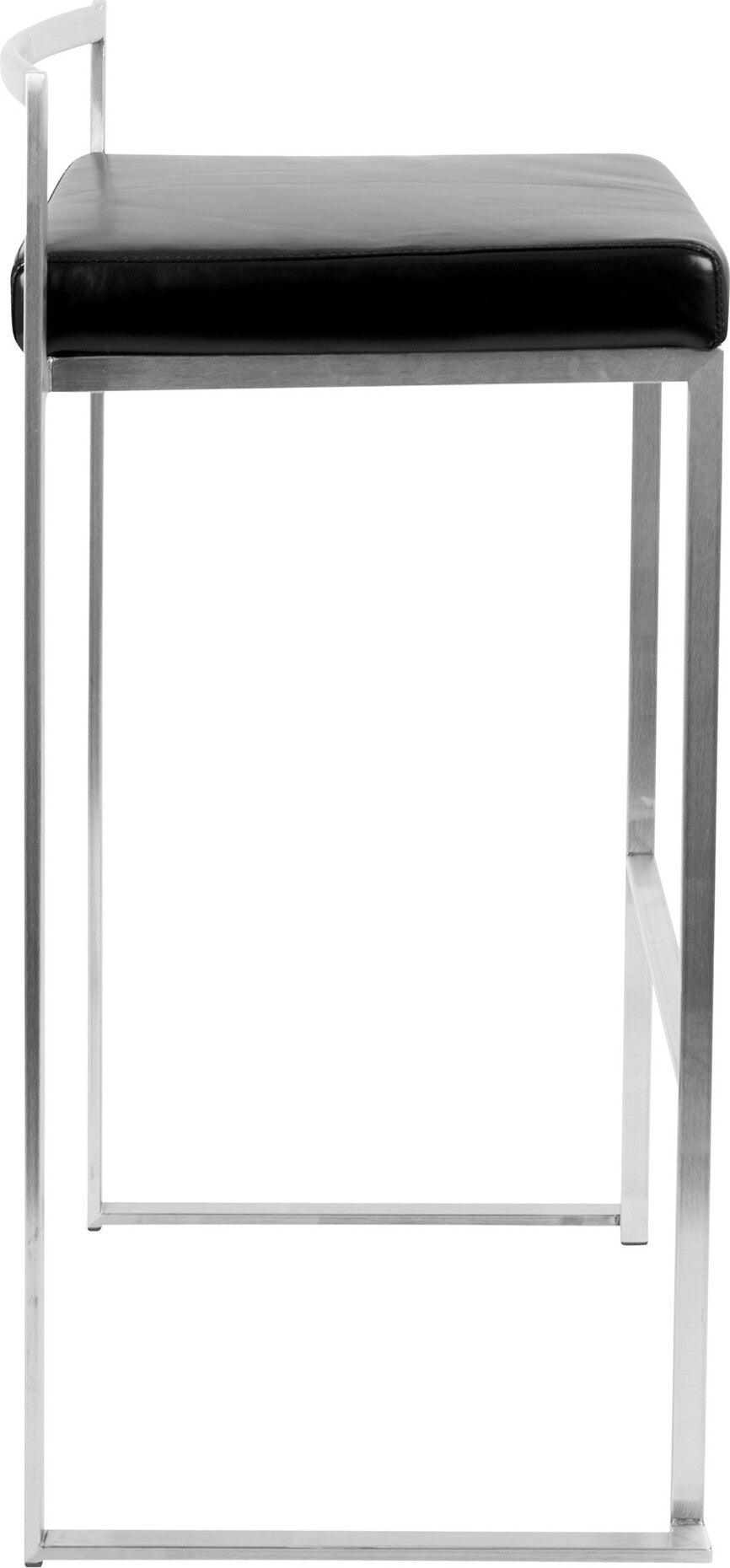 Lumisource Barstools - Fuji Stacker Barstool Black (Set of 2)