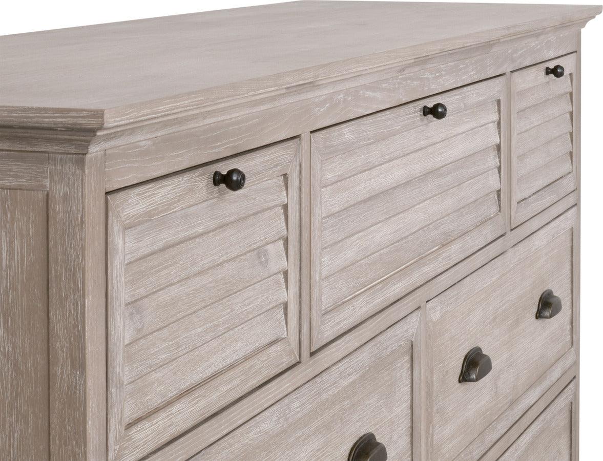Essentials For Living Dressers - Eden 7-Drawer Media Dresser Natural Gray Acacia
