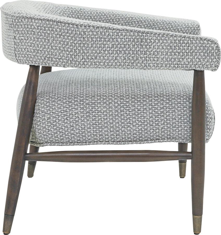 Wood, Eclectic Accent Chair, Gray