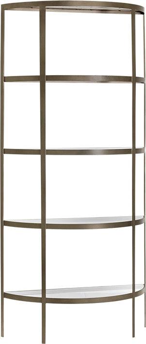 SUNPAN Shelves - Tempo Bookcase Gold Glass