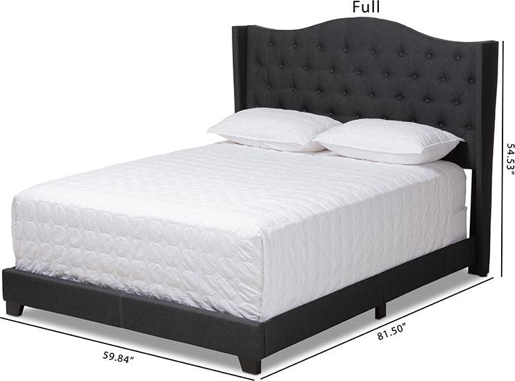 Wholesale Interiors Beds - Alesha Full Bed Charcoal Gray