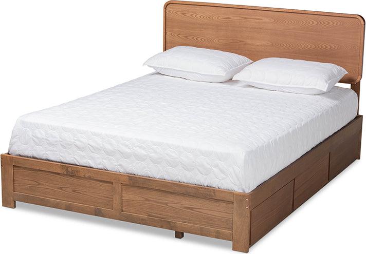 Wholesale Interiors Beds - Eleni King Storage Bed Ash Walnut