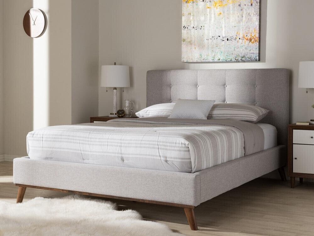 Wholesale Interiors Beds - Valencia Queen Bed Greyish Beige