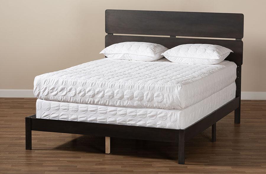 Wholesale Interiors Beds - Anthony Queen Bed Dark Grayish Oak