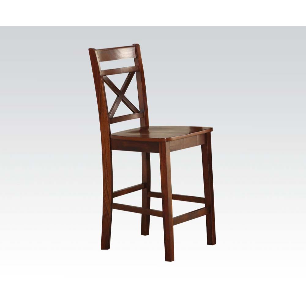 ACME Barstools - ACME Tartys Counter Height Chair (Set-2), Cherry