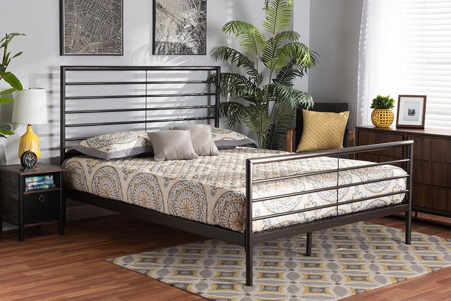 Wholesale Interiors Beds - Alva Full Size Platform Bed Black