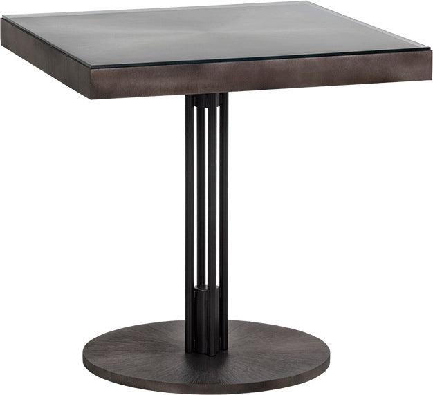 SUNPAN Outdoor Dining Tables - Terry Bistro Table - Square - 30" Gray