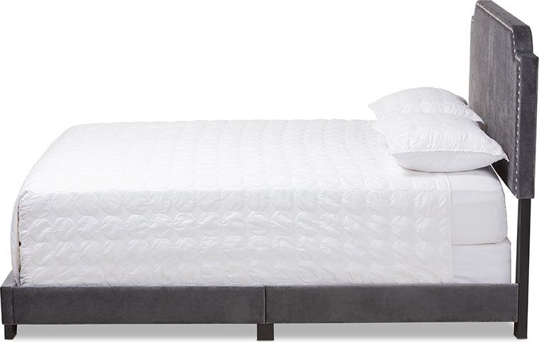 Wholesale Interiors Beds - Darcy King Bed Dark Gray