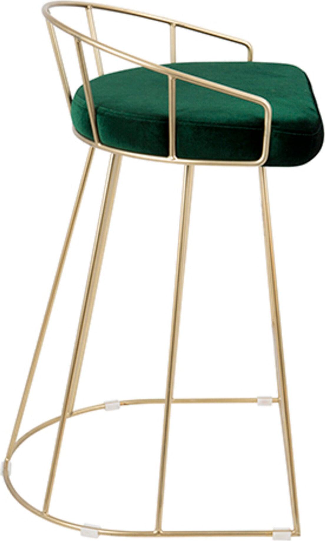 Lumisource Barstools - Canary Counter Stool Gold & Green (Set of 2)