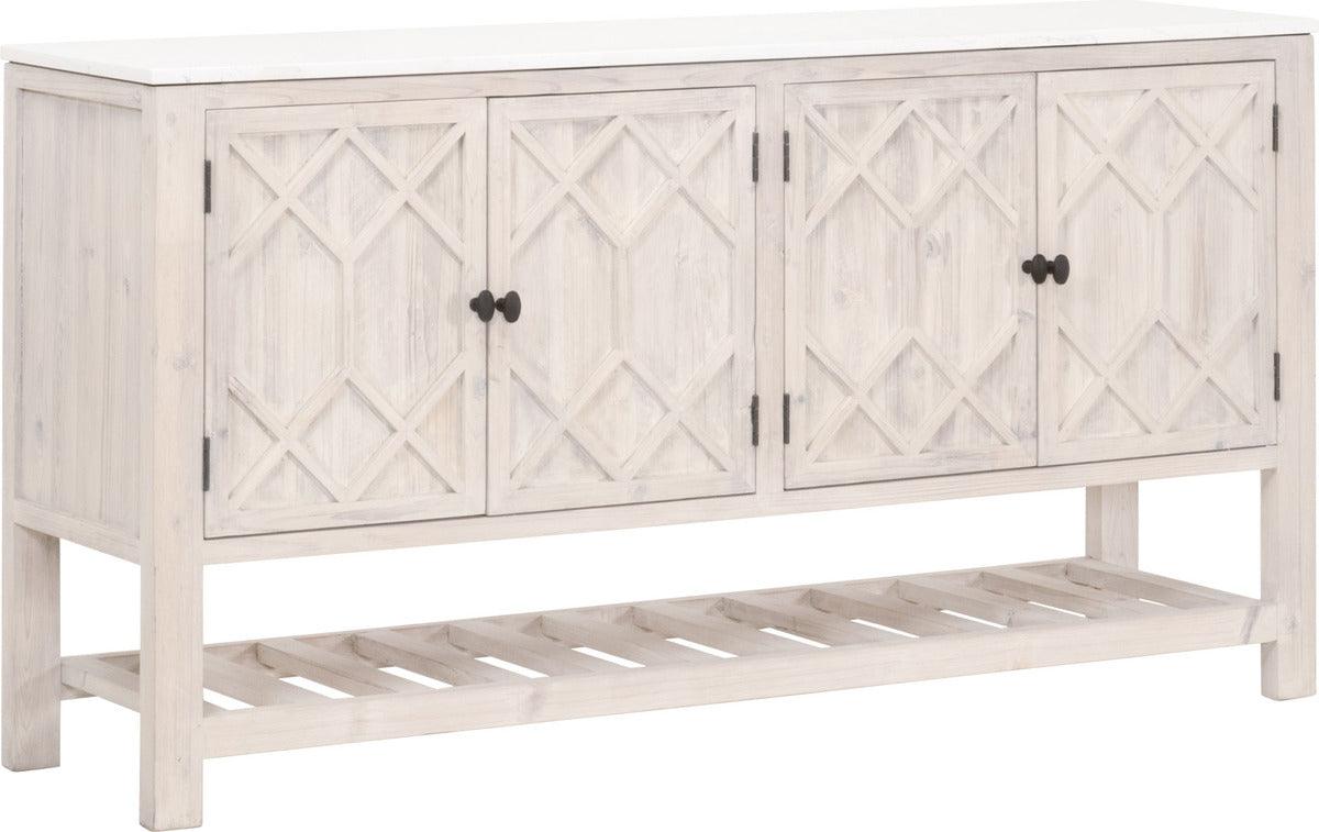 Essentials For Living Buffets & Sideboards - Willow Media Sideboard White Wash