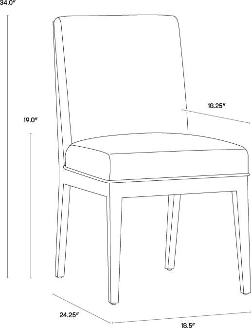 SUNPAN Dining Chairs - Sofia Dining Chair - Grey (Set of 2)