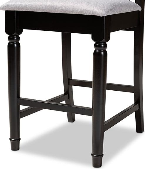 Wholesale Interiors Barstools - Darcie Bar Stool Gray & Espresso (Set of 2)
