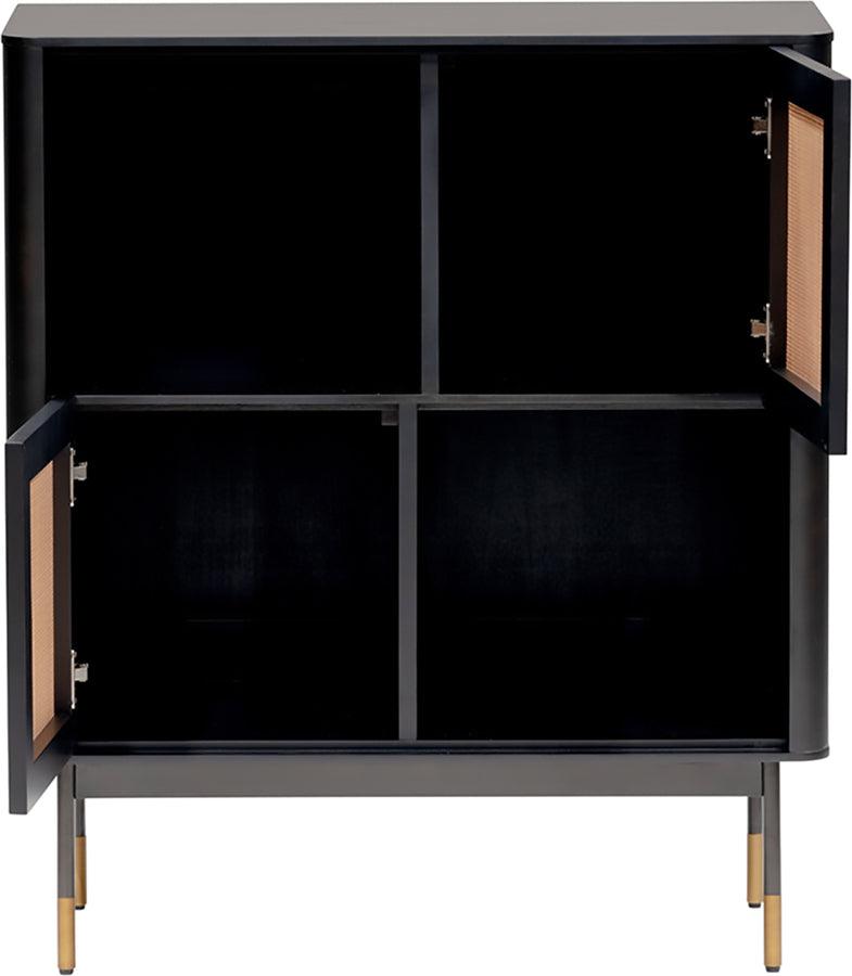 Euro Style Buffets & Cabinets - Miriam 33" Cabinet Black & Natural