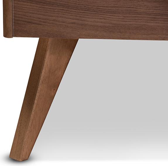 Wholesale Interiors Beds - Dilara Full Bed Gray & Walnut