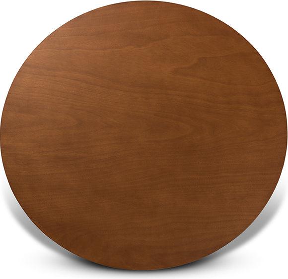 Wholesale Interiors Dining Sets - Callie Grey Fabric Upholstered and Walnut Brown Finished Wood 7-Piece Dining Set