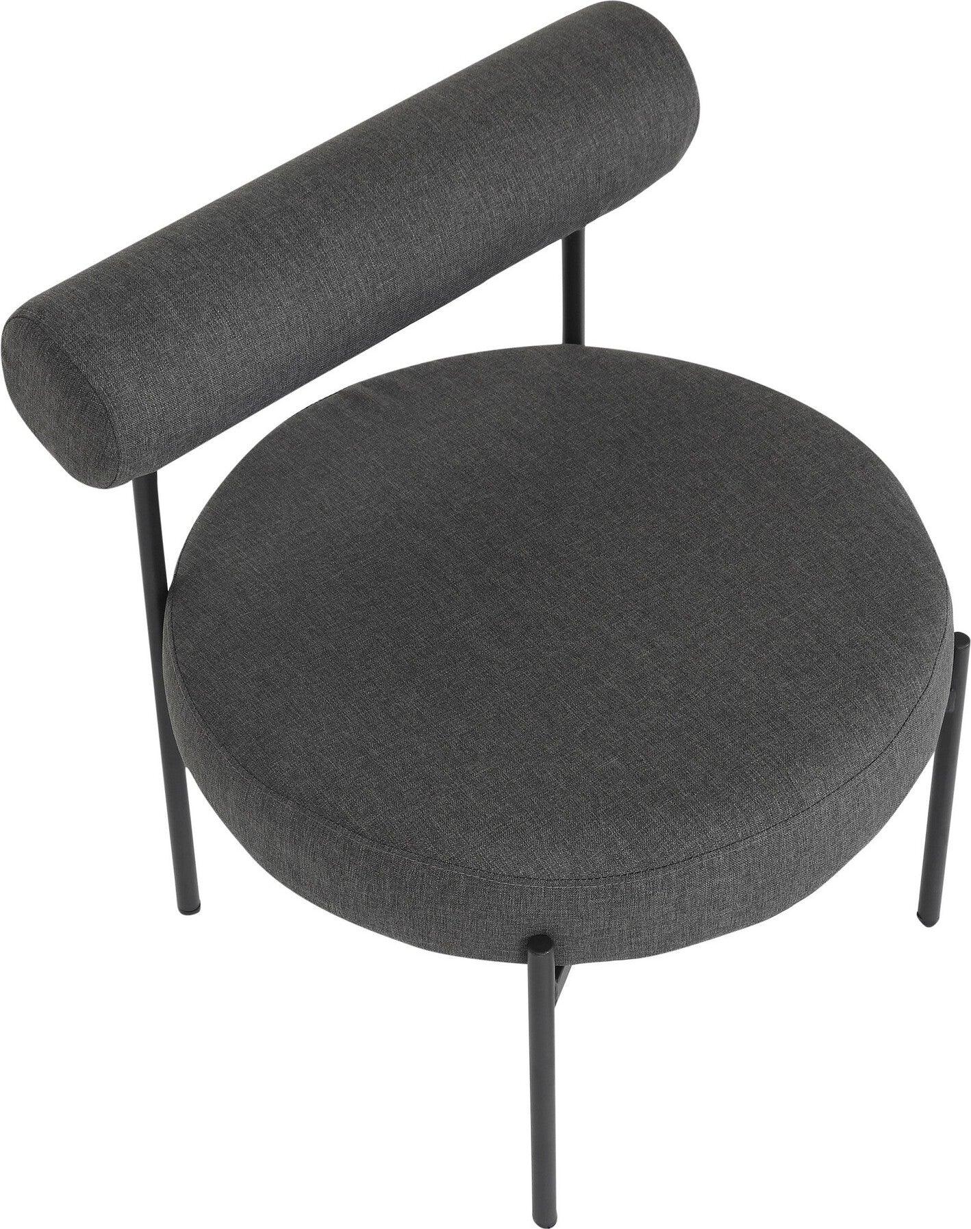 Lumisource Accent Chairs - Rhonda Accent Chair Black & Charcoal