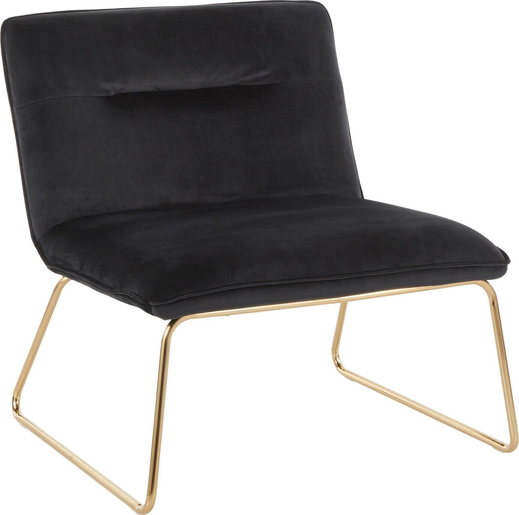 Lumisource Accent Chairs - Casper Accent Chair Gold & Black