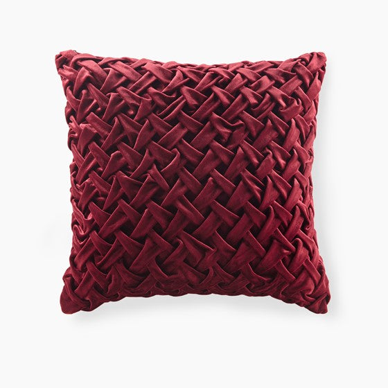 Olliix.com Pillows & Throws - Square Decor Pillow Burgundy