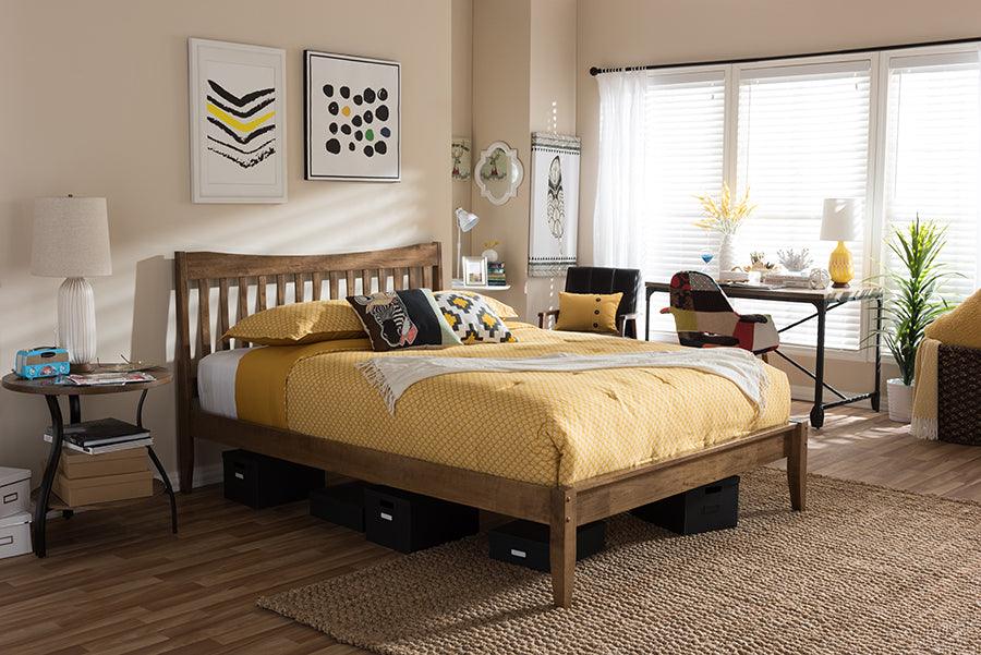 Wholesale Interiors Beds - Edeline King Bed Walnut Brown