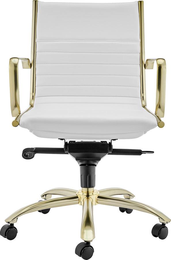 Euro Style Task Chairs - Dirk Low Back Task Chair White