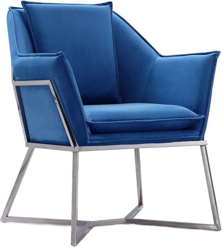 Manhattan Comfort Accent Chairs - Origami Accent Chair in Blue