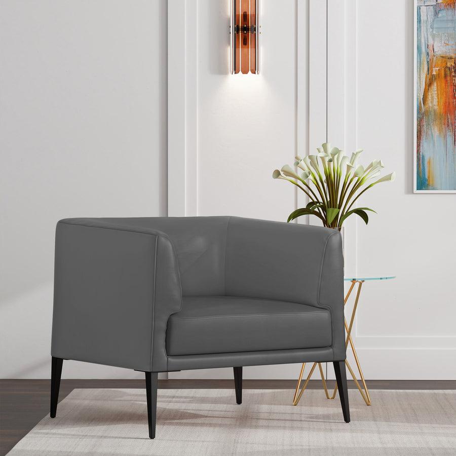 Euro Style Accent Chairs - Matias Lounge Chair Gray
