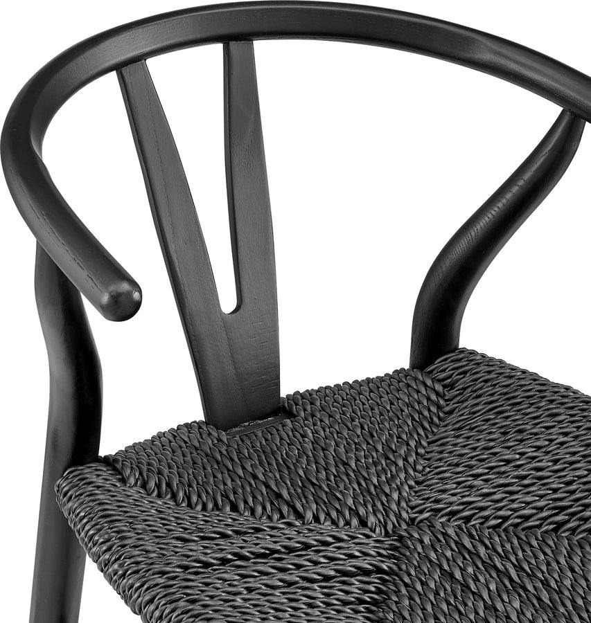 Euro Style Barstools - Evelina Outdoor Bar Stool Black