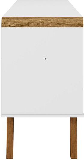 Manhattan Comfort TV & Media Units - Camberly 62.99 TV Stand in White and Cinnamon
