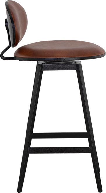 SUNPAN Barstools - Ember Swivel Counter Stool - Bravo Cognac
