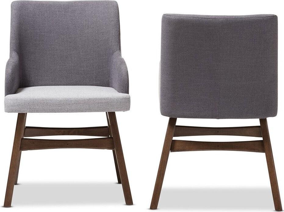 Wholesale Interiors Dining Chairs - Monte Dining Chair Gray (Set of 2)