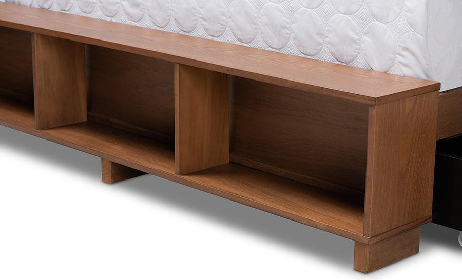 Wholesale Interiors Beds - Arthur Queen Bed Ash walnut