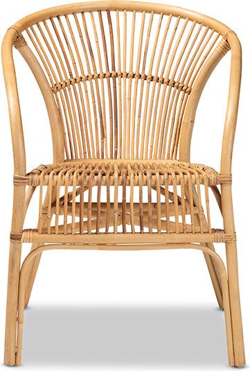 Wholesale Interiors Dining Chairs - Murai Modern Bohemian Natural Brown Rattan Dining Chair