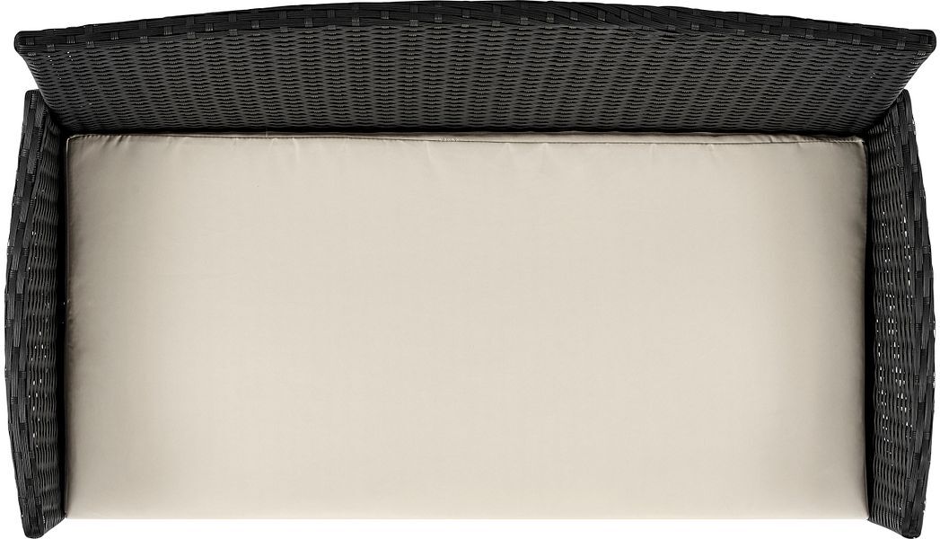 Manhattan Comfort Outdoor Conversation Sets - Imperia Patio 4- Person Conversation Set with Coffee Table with Cream Cushions