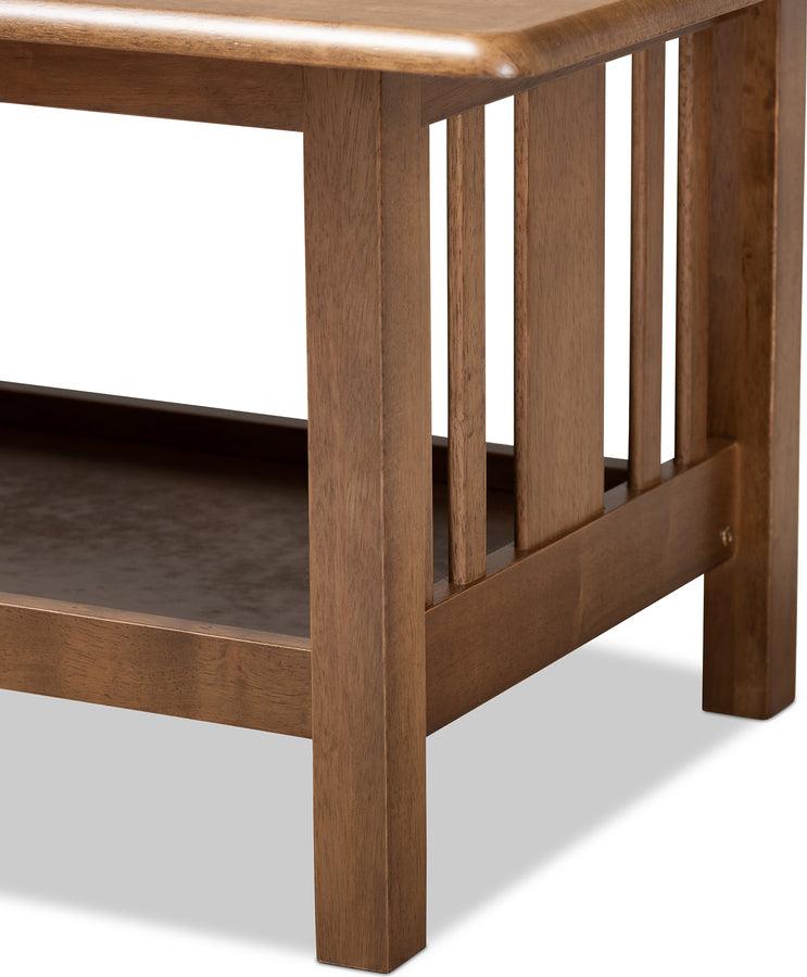 Wholesale Interiors Coffee Tables - Rylie Walnut Brown Finished Rectangular Wood Coffee Table