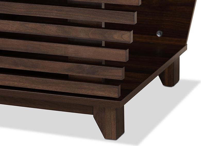 Wholesale Interiors Cat Litter Box - Eckhart Walnut Brown Finished Wood Cat Litter Box Cover House