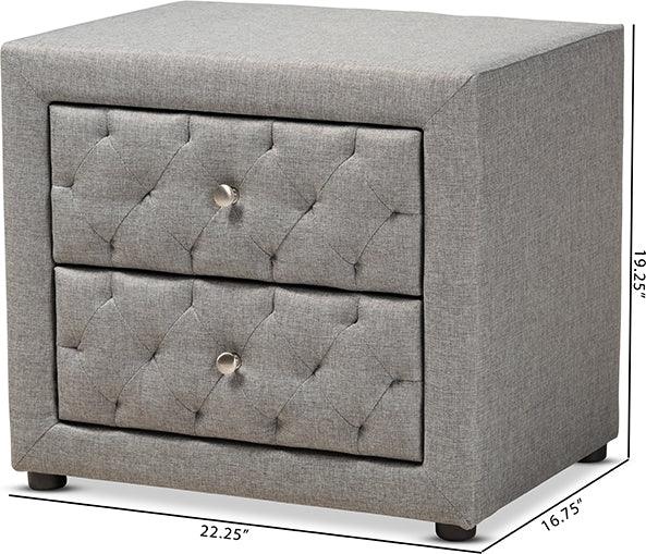 Wholesale Interiors Nightstands & Side Tables - Lepine Nightstand Gray