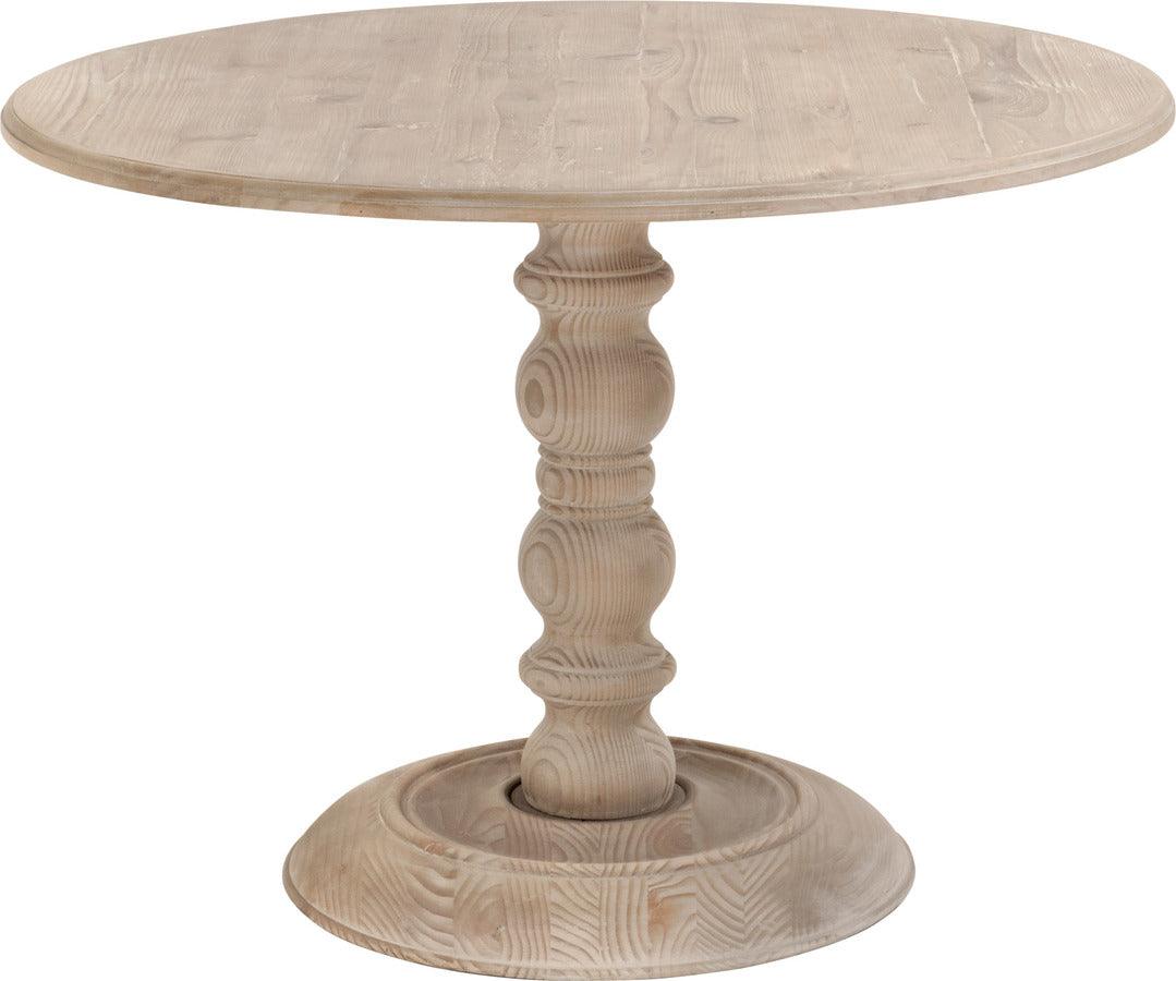 Essentials For Living Dining Tables - Chelsea 42" Round Dining Table Smoke Gray Pine