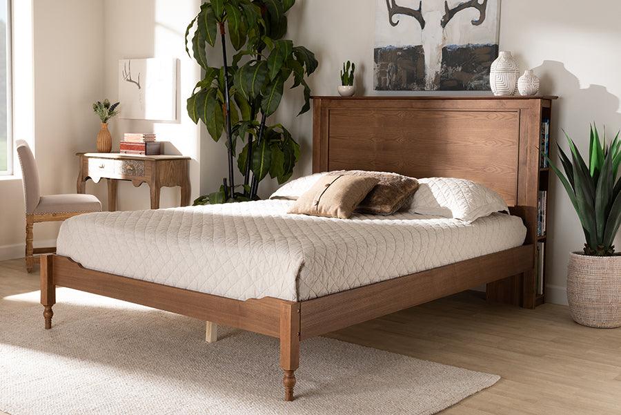 Wholesale Interiors Beds - Danielle Full Storage Bed Ash walnut