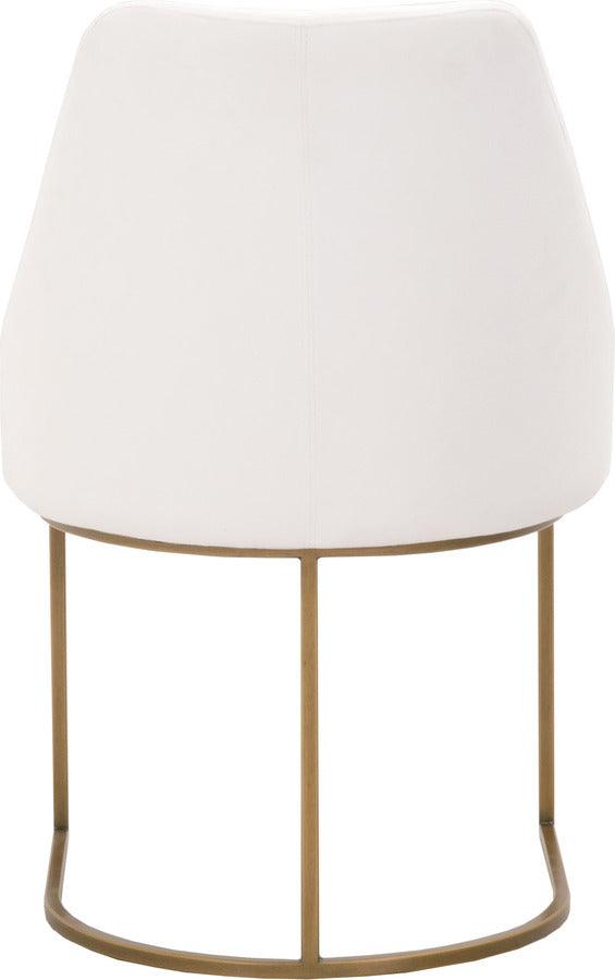 Essentials For Living Dining Chairs - Parissa Dining Chair, Set of 2 Brushed Gold